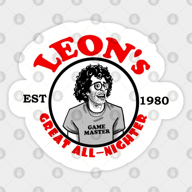 Leon's Great All-Nighter Sticker by blakely737